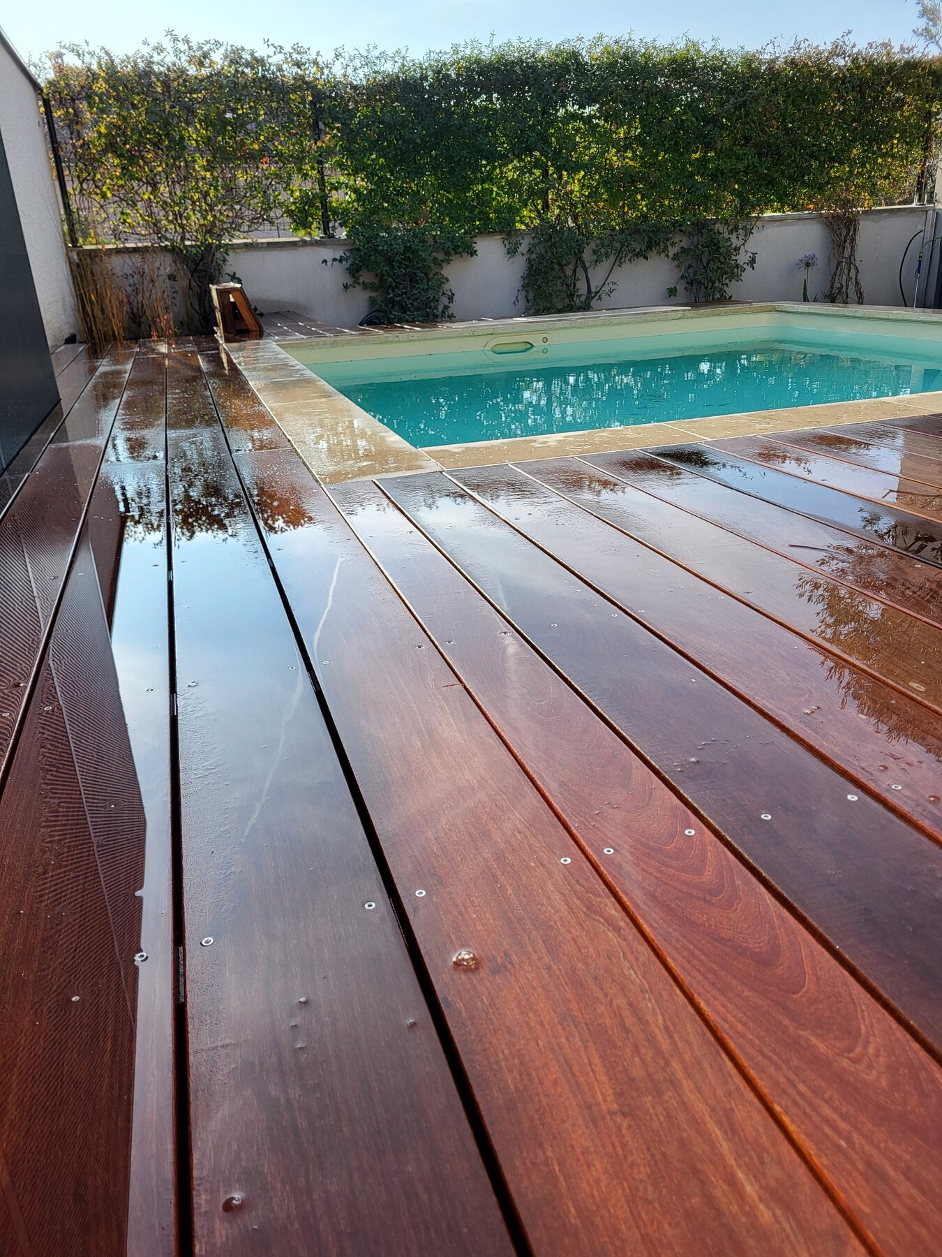 Détail de l’aménagement autour de la piscine à Bron 7